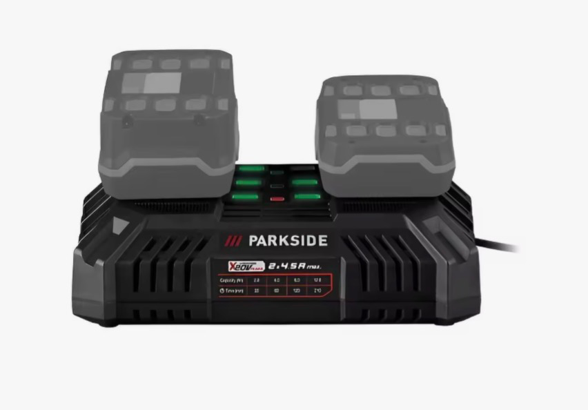 Cargador Rápido doble 4,5Ah PARKSIDE