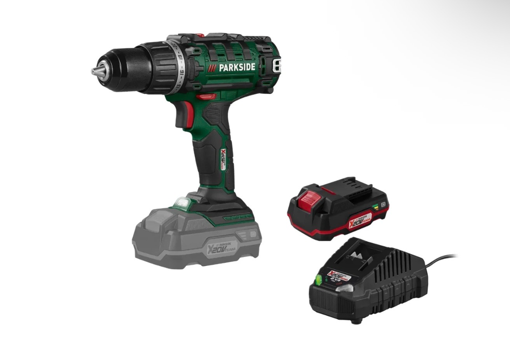 ATORNILLADOR TALADRADOR PARKSIDE 20V completo