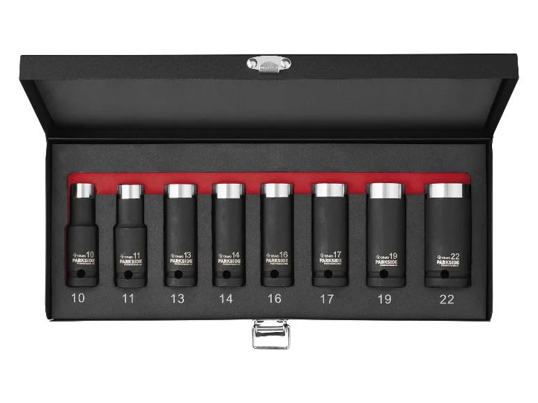 SET DE VASOS DE IMPACTO CR-MO 1/2" PARKSIDE PERFORMANCE