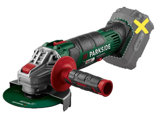 Amoladora angular recargable 20V Parkside