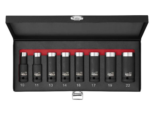SET DE VASOS DE IMPACTO CR-MO 1/2" PARKSIDE PERFORMANCE